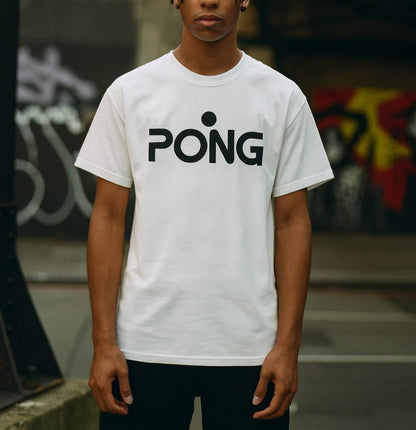 T-Shirt Estampa "PONG." Minimalista